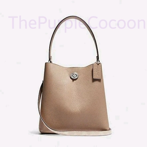 NWOT, Coach Charlie Bucket Bag 21 In Blocked Signature Canvas #89101 - Picture 1 of 6